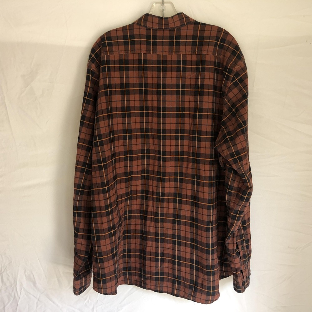 Filson Shirt Mens XL Brown Plaid Cotton Long Sleeve Button Front Casual - Picture 5 of 9